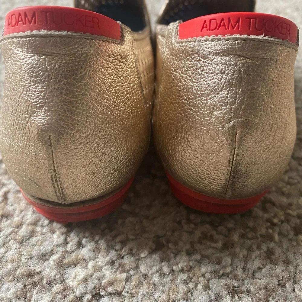 Gold/red Adam Tucker loafer - Picture 5 of 6